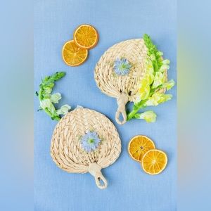 Sawgrass Rattan Wedding Fans
